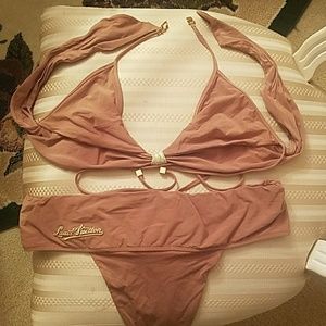 Louis Vuitton brown swimsuit